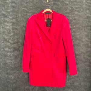 Hot Pink Corduroy Blazer Dress New w/Tag